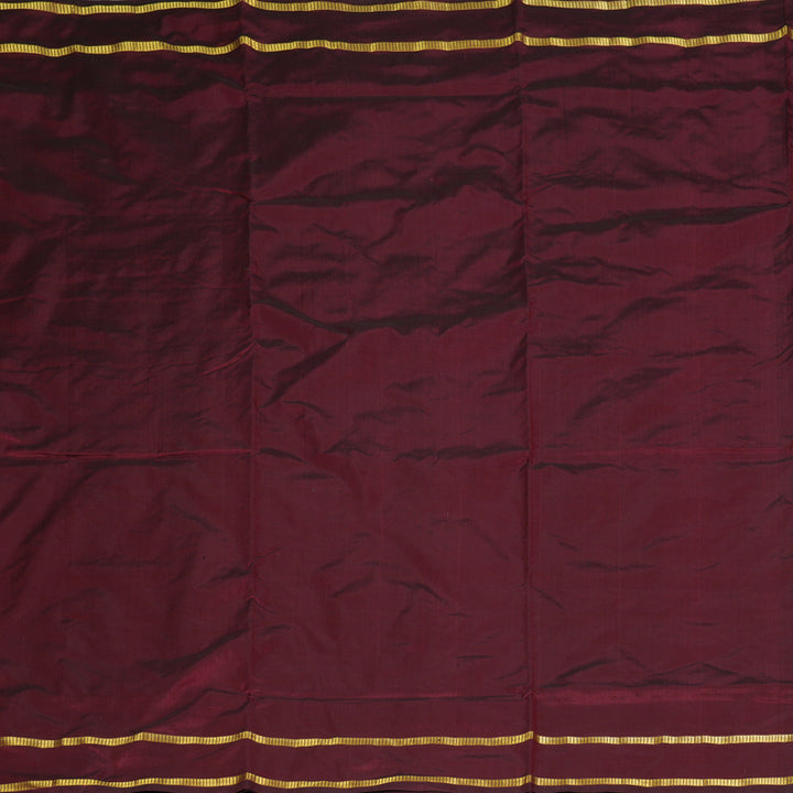 Hayagrivas Handloom Maroon Ten Yards Silk Saree KBF197E1-11