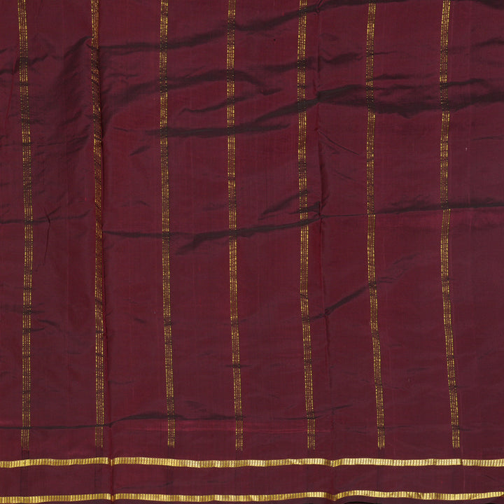 Hayagrivas Handloom Maroon Ten Yards Silk Saree KBF197E1-11
