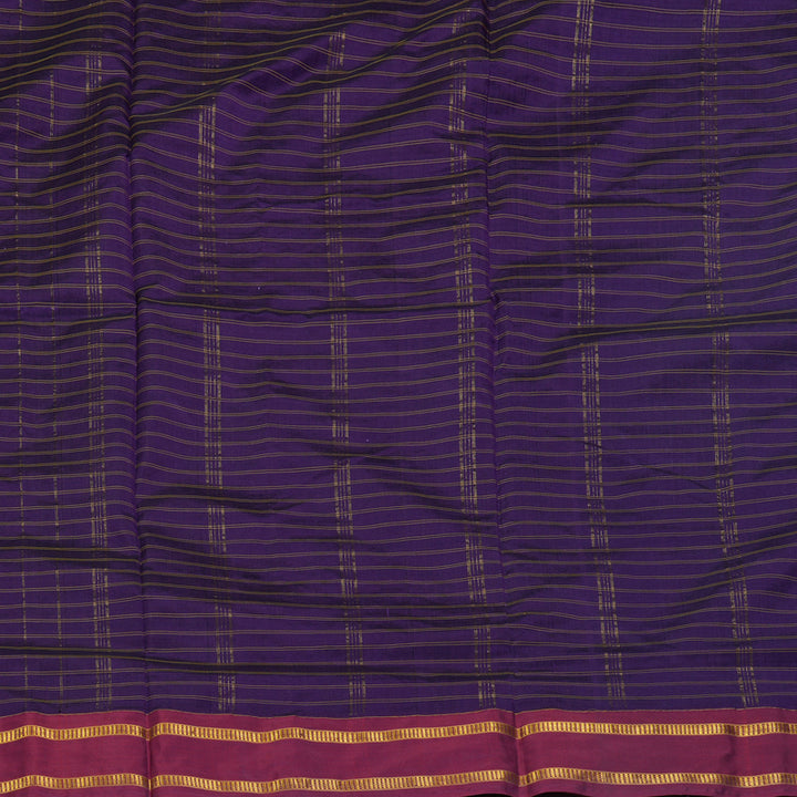 Hayagrivas Handloom Violet Ten Yards Silk Saree KBF197E1-5