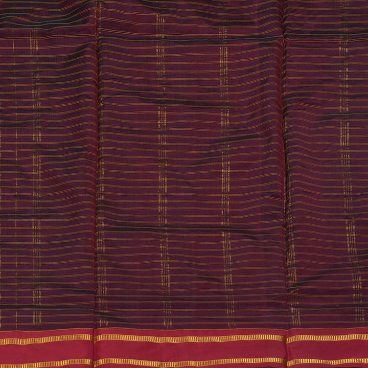 Hayagrivas Handloom Araku Maroon Ten Yards Silk Saree KBF197E1-6