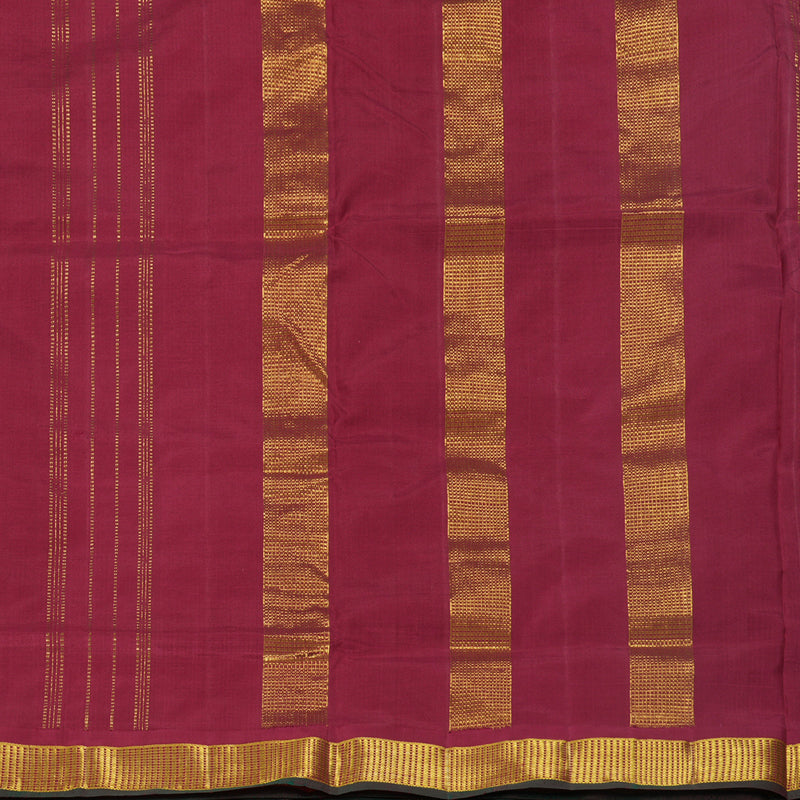 Hayagrivas Handloom Maroon Ten Yards Silk Saree KBF197E2-1