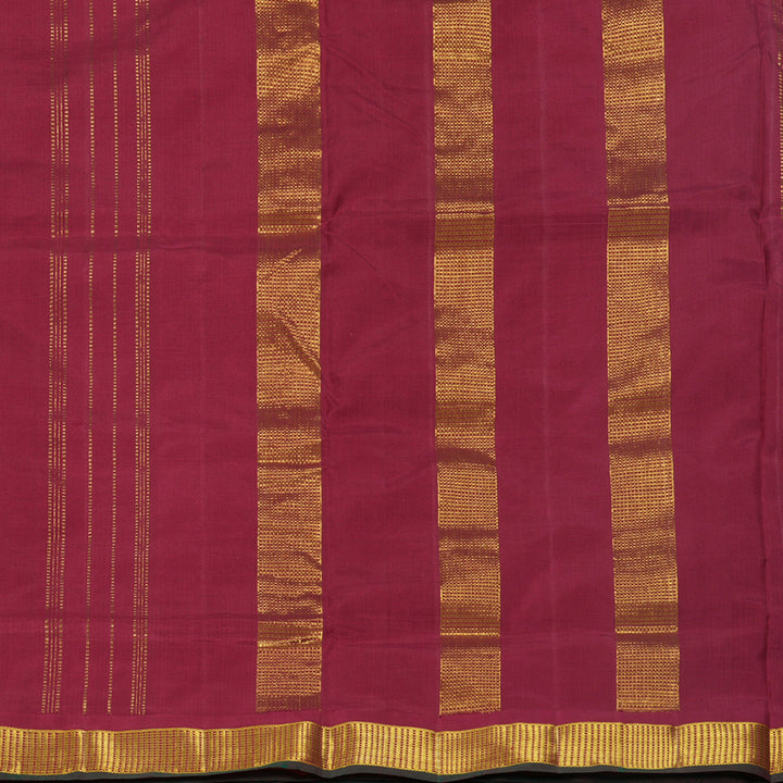 Hayagrivas Handloom Maroon Ten Yards Silk Saree KBF197E2-1