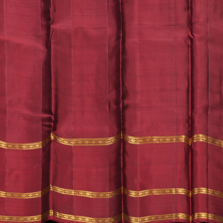 Hayagrivas Handloom Bottle Green Kanjivaram Silk Saree with Ganga Jamuna Border KBF198E10-1
