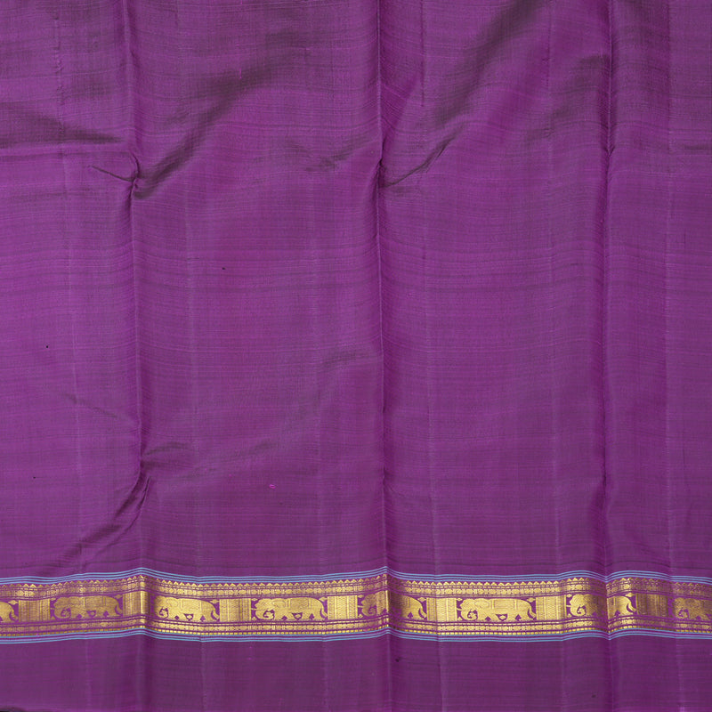 Hayagrivas Handloom Sandal Kanjivaram Silk Saree with Purple Border KBF198E9-1
