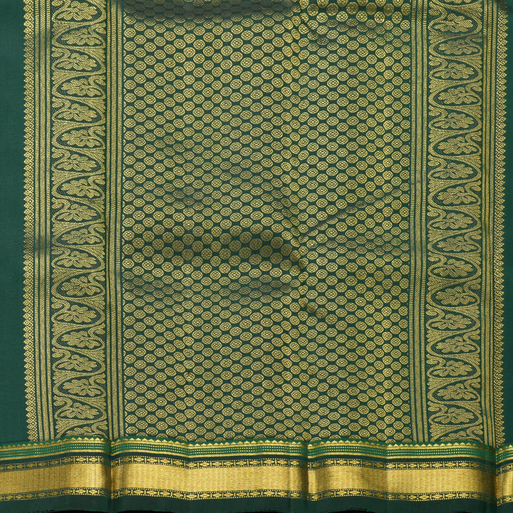 Hayagrivas Handloom Multicolour Checks Kanjivaram Silk Saree with Karum Pachai Border KBF19D3-1