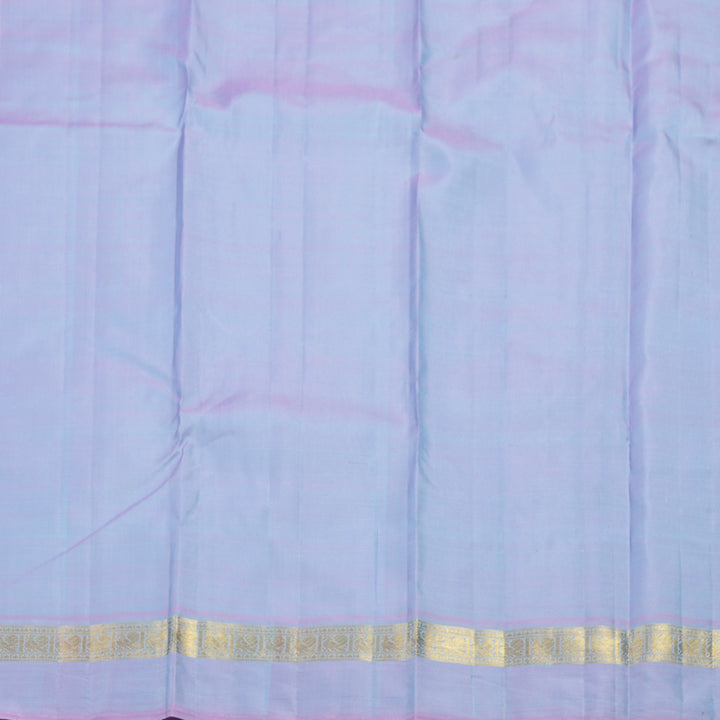 Hayagrivas Handloom Powder Blue Kanjivaram Silk Saree with Lilac Border KBF1D3-1