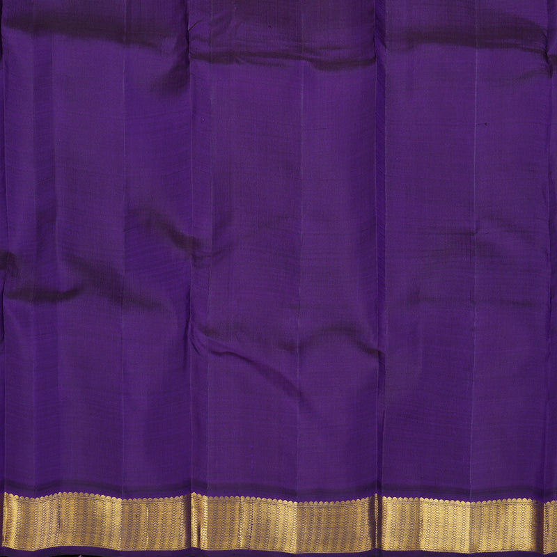 Hayagrivas Handloom Pink Kanjivaram Silk Saree with Violet Border KBF1D4-1