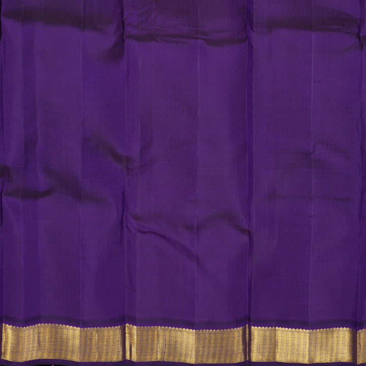Hayagrivas Handloom Pink Kanjivaram Silk Saree with Violet Border KBF1D4-1