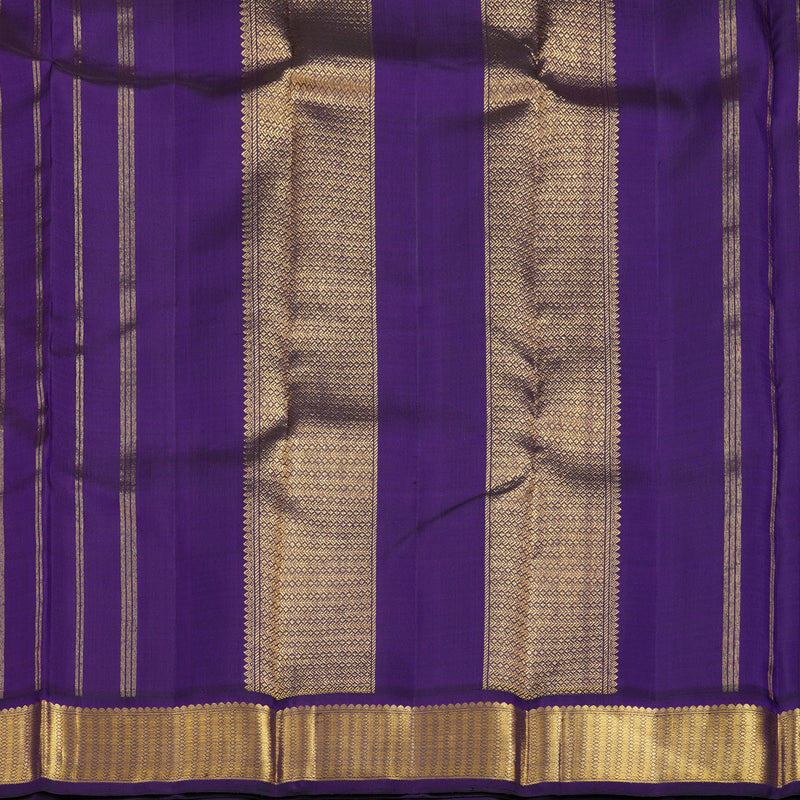 Hayagrivas Handloom Pink Kanjivaram Silk Saree with Violet Border KBF1D4-1