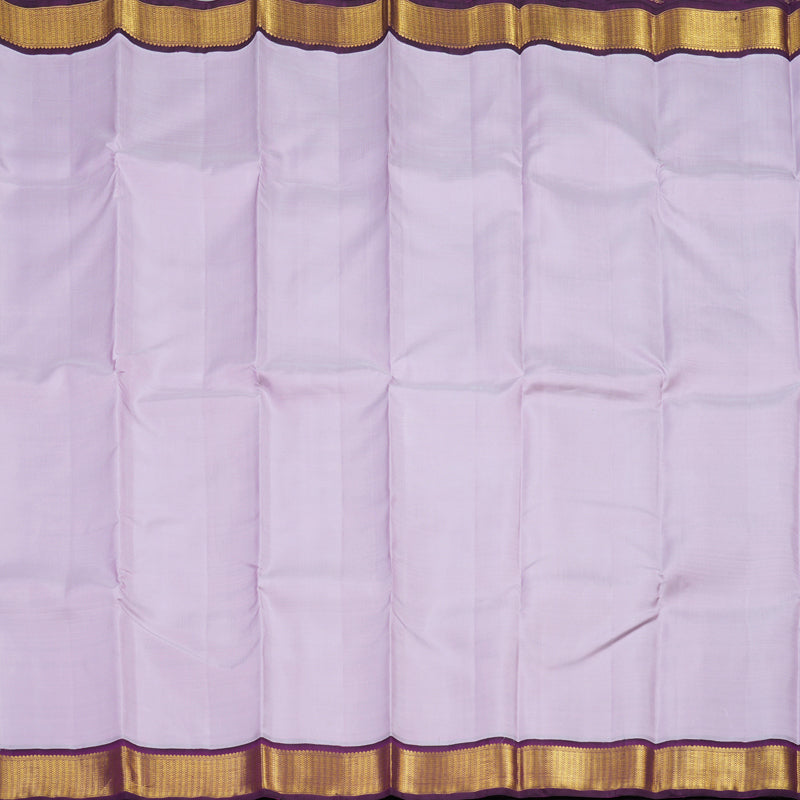 Hayagrivas Handloom Lavendar Kanjivaram Silk Saree with Purple Border KBF1D6-1