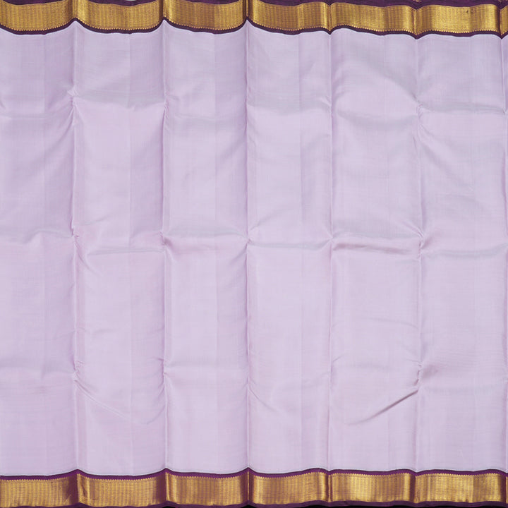 Hayagrivas Handloom Lavendar Kanjivaram Silk Saree with Purple Border KBF1D6-1