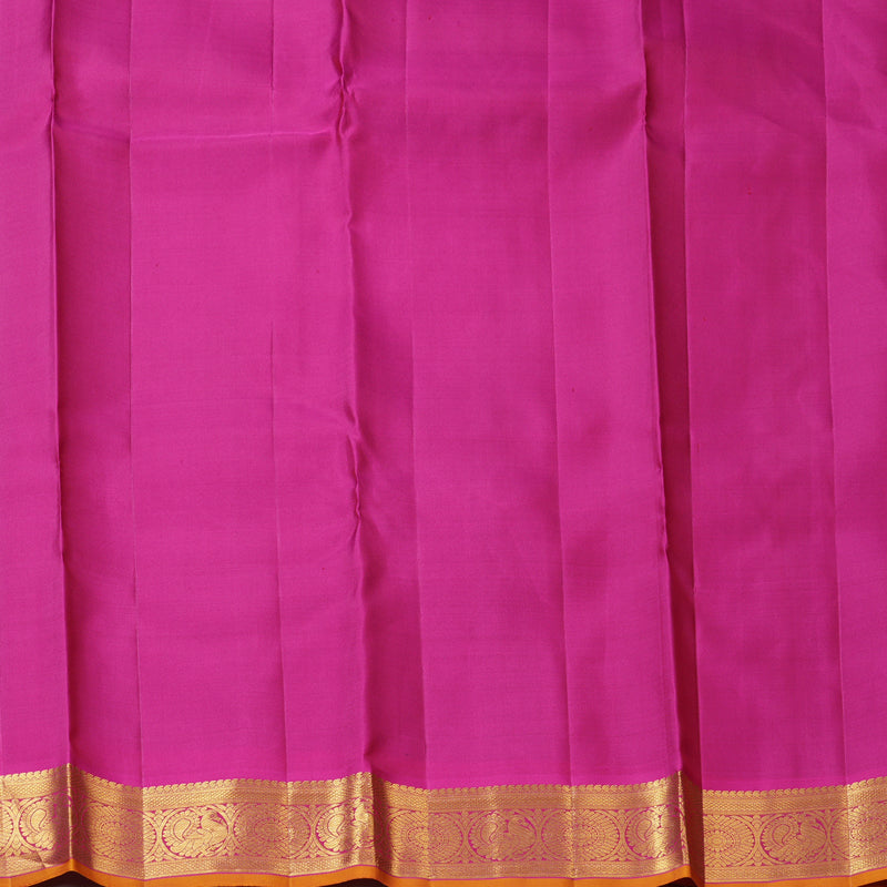 Hayagrivas Handloom Wine & Rust (Shot Colour) Kanjivaram Silk Saree KBF205E35-1