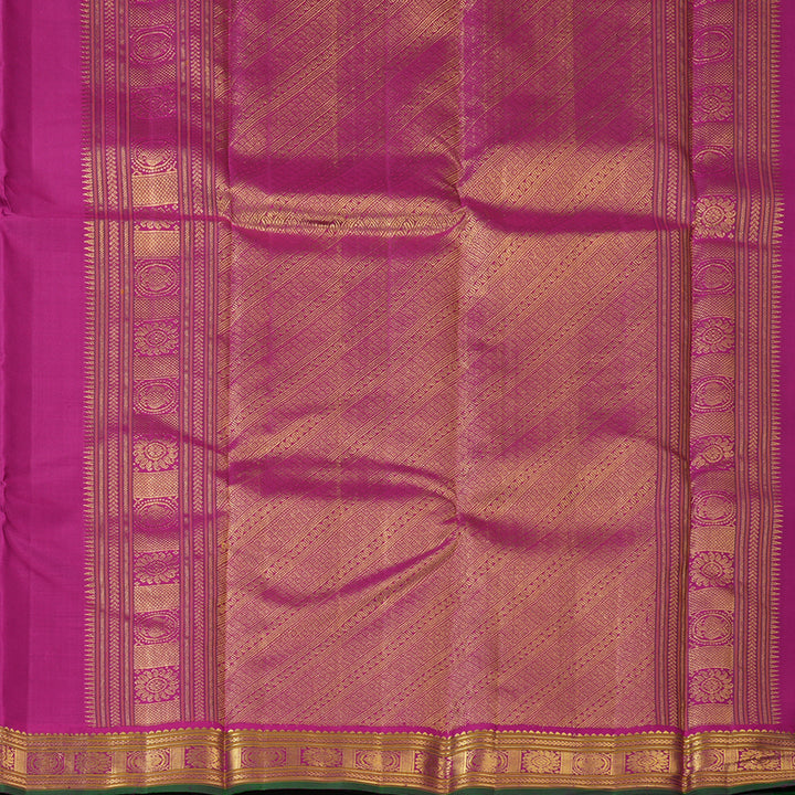 Hayagrivas Handloom Violet Kanjivaram Silk Saree KBF205E38-1