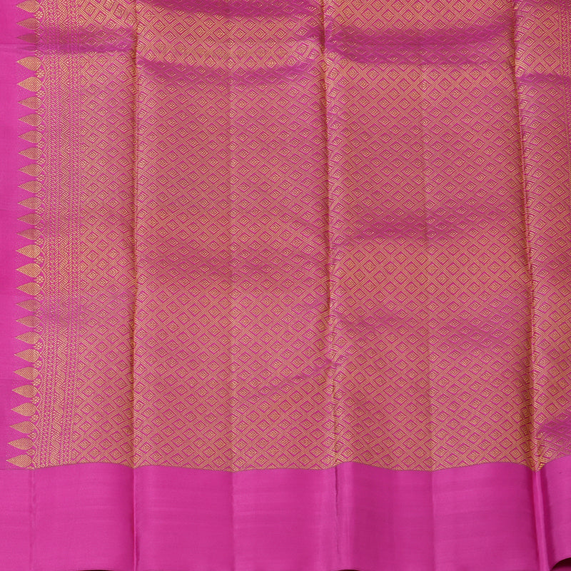 Hayagrivas Handloom Multicolour Checks Kanjivaram Silk Saree KBF205E39-1