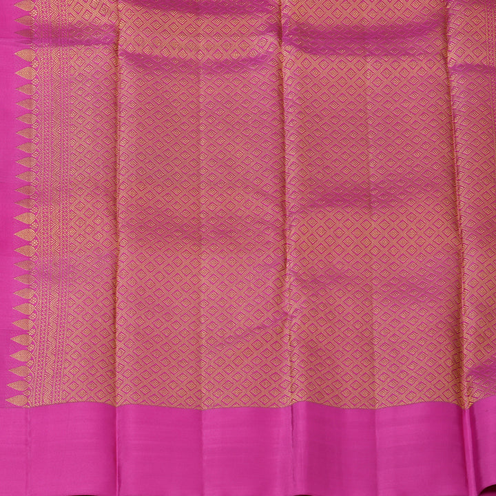 Hayagrivas Handloom Multicolour Checks Kanjivaram Silk Saree KBF205E39-1