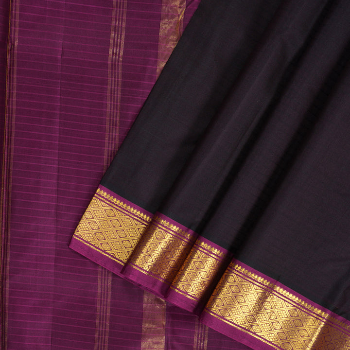 Hayagrivas Handloom Deep Nagapazham Kanjivaram Silk Saree KBF206E1-12