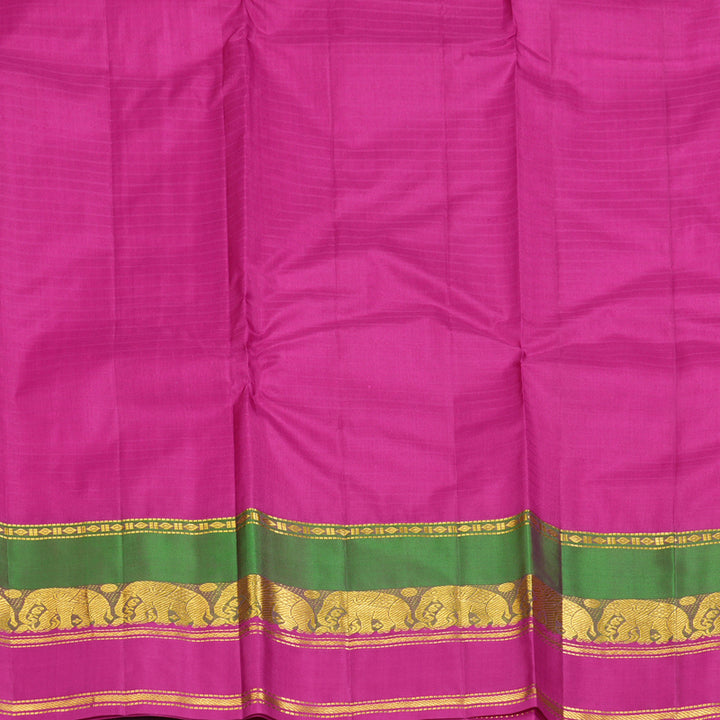 Hayagrivas Handloom Orangish-Pink Kanjivaram Silk Saree KBF206E1-14