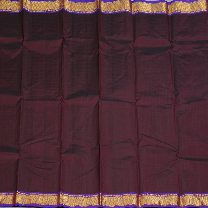 Hayagrivas Handloom Wine Maroon Kanjivaram Silk Saree KBF206E1-15