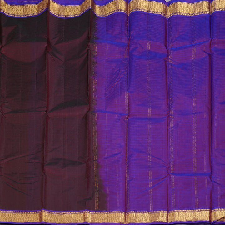 Hayagrivas Handloom Wine Maroon Kanjivaram Silk Saree KBF206E1-15
