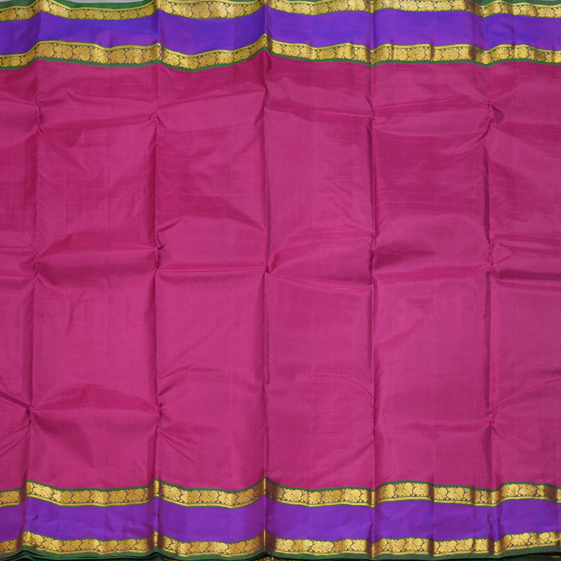 Hayagrivas Handloom Vadamalli Kanjivaram Silk Saree with Purple Border KBF206E1-16