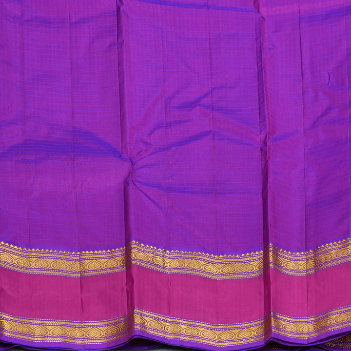 Hayagrivas Handloom Magenta-Pink Kanjivaram Silk Saree KBF206E1-2