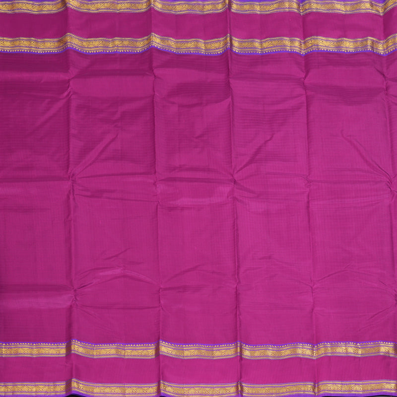 Hayagrivas Handloom Magenta-Pink Kanjivaram Silk Saree KBF206E1-2