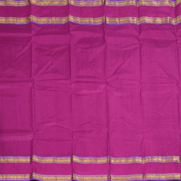 Hayagrivas Handloom Magenta-Pink Kanjivaram Silk Saree KBF206E1-2