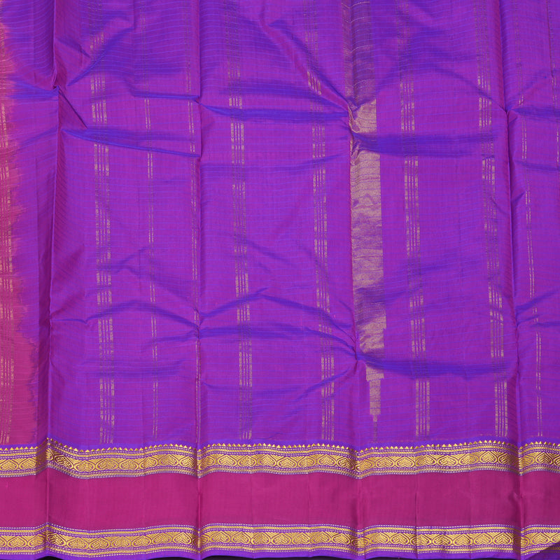 Hayagrivas Handloom Magenta-Pink Kanjivaram Silk Saree KBF206E1-2