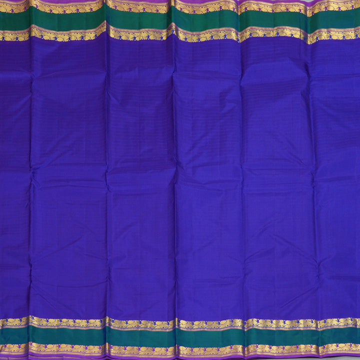 Hayagrivas Handloom MS Blue Kanjivaram Silk Saree KBF206E1-22