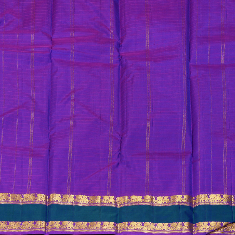 Hayagrivas Handloom MS Blue Kanjivaram Silk Saree KBF206E1-22