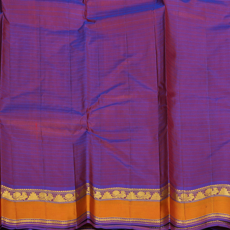 Hayagrivas Handloom Orangish-Pink Kanjivaram Silk Saree KBF206E1-26