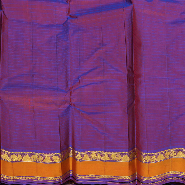 Hayagrivas Handloom Orangish-Pink Kanjivaram Silk Saree KBF206E1-26