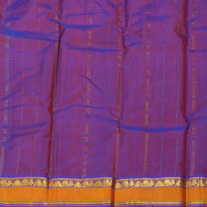Hayagrivas Handloom Orangish-Pink Kanjivaram Silk Saree KBF206E1-26