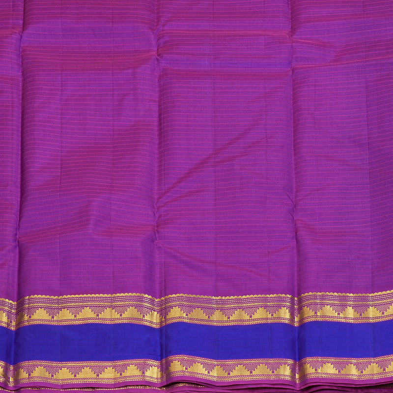 Hayagrivas Handloom Violet Kanjivaram Silk Saree KBF206E1-30