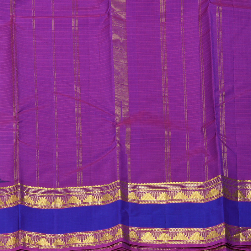 Hayagrivas Handloom Violet Kanjivaram Silk Saree KBF206E1-30