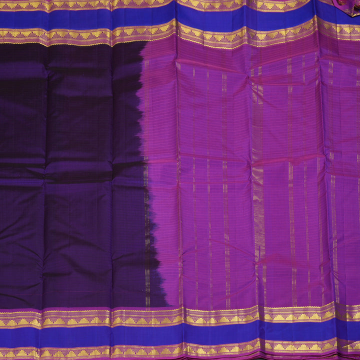Hayagrivas Handloom Violet Kanjivaram Silk Saree KBF206E1-30