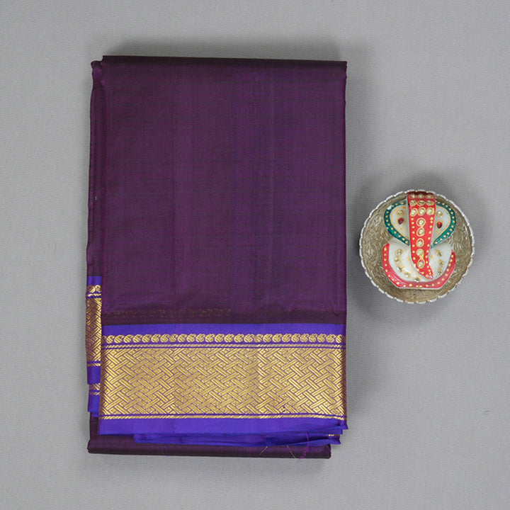 Hayagrivas Handloom Purple Kanjivaram Silk Saree with Voilet Border KBF206E1-31