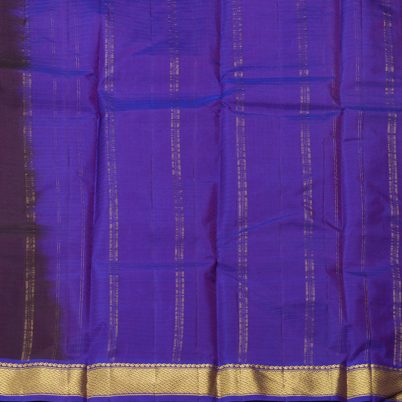 Hayagrivas Handloom Purple Kanjivaram Silk Saree with Voilet Border KBF206E1-31
