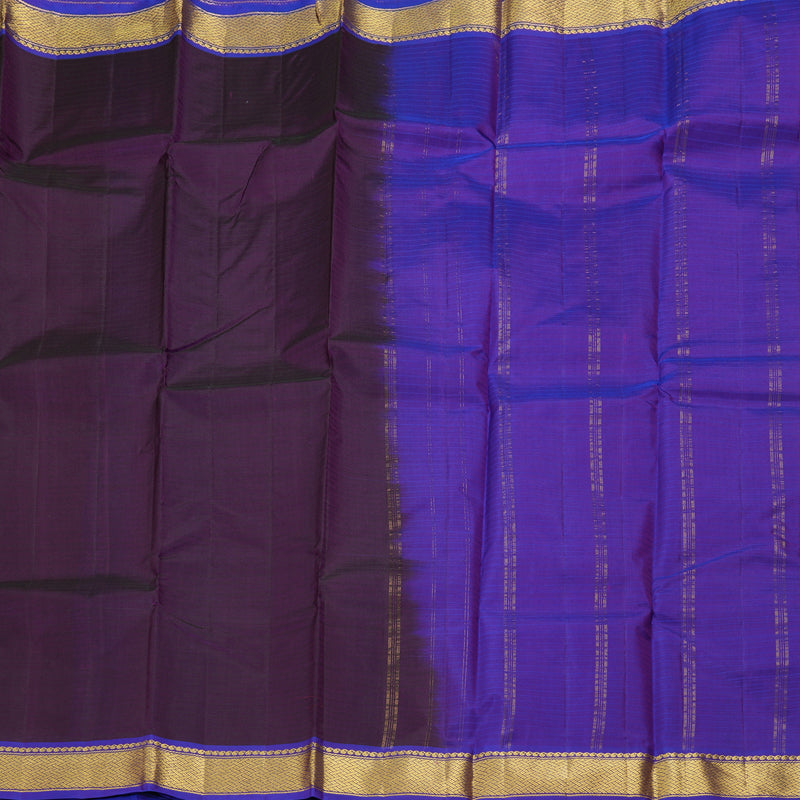 Hayagrivas Handloom Purple Kanjivaram Silk Saree with Voilet Border KBF206E1-31