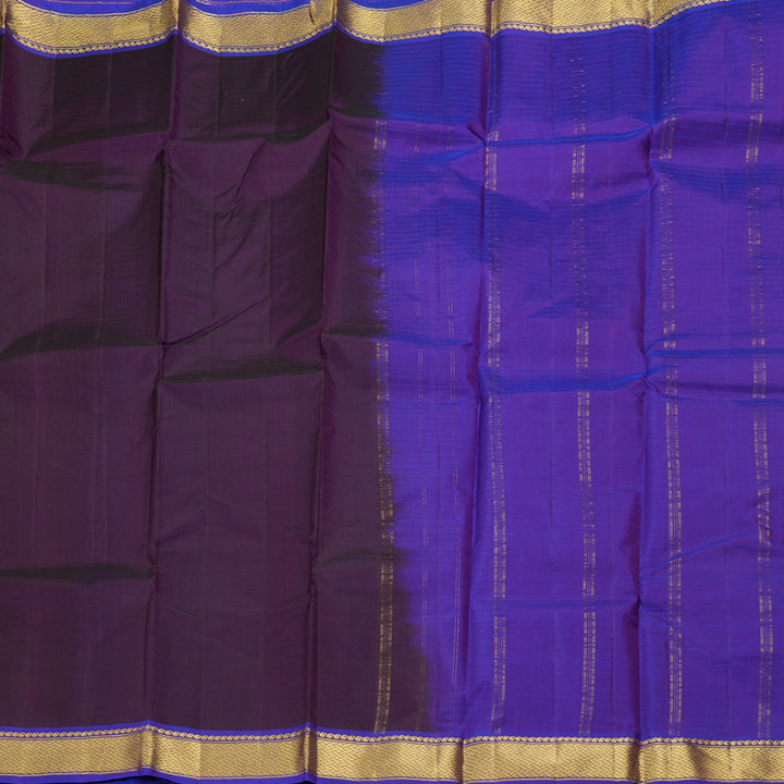 Hayagrivas Handloom Purple Kanjivaram Silk Saree with Voilet Border KBF206E1-31
