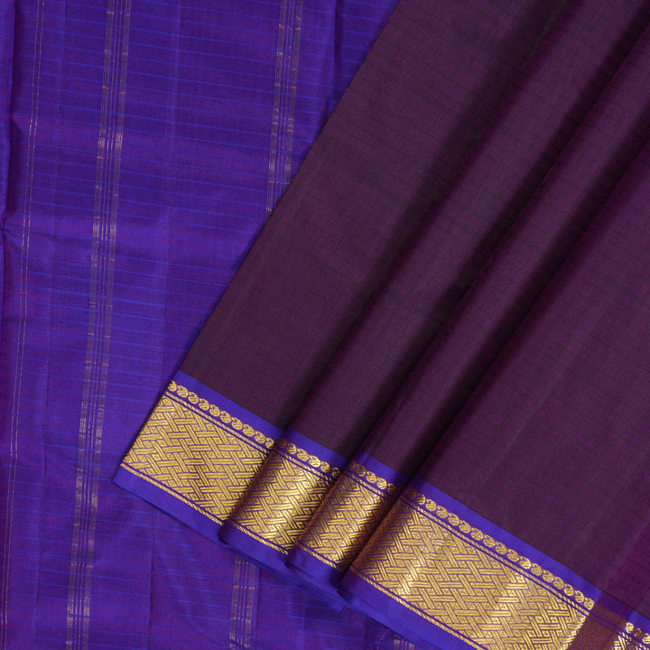 Hayagrivas Handloom Purple Kanjivaram Silk Saree with Voilet Border KBF206E1-31