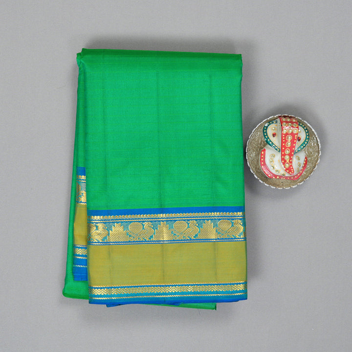 Hayagrivas Handloom Green Kanjivaram Silk Saree KBF206E1-32