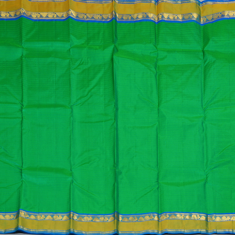 Hayagrivas Handloom Green Kanjivaram Silk Saree KBF206E1-32