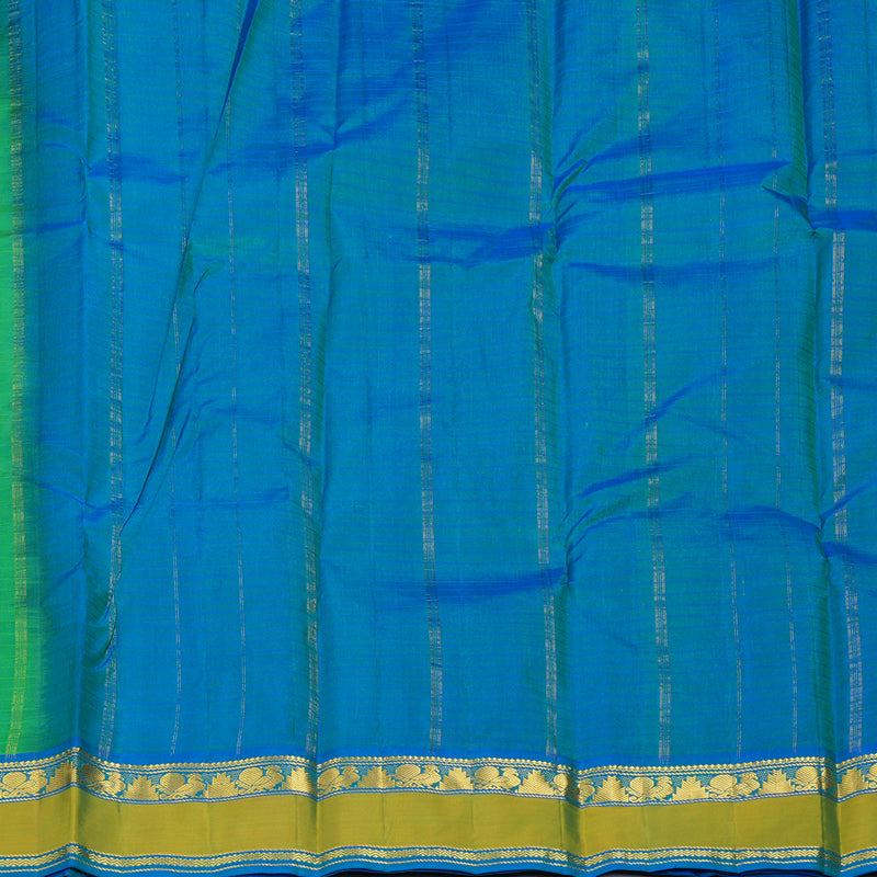 Hayagrivas Handloom Green Kanjivaram Silk Saree KBF206E1-32