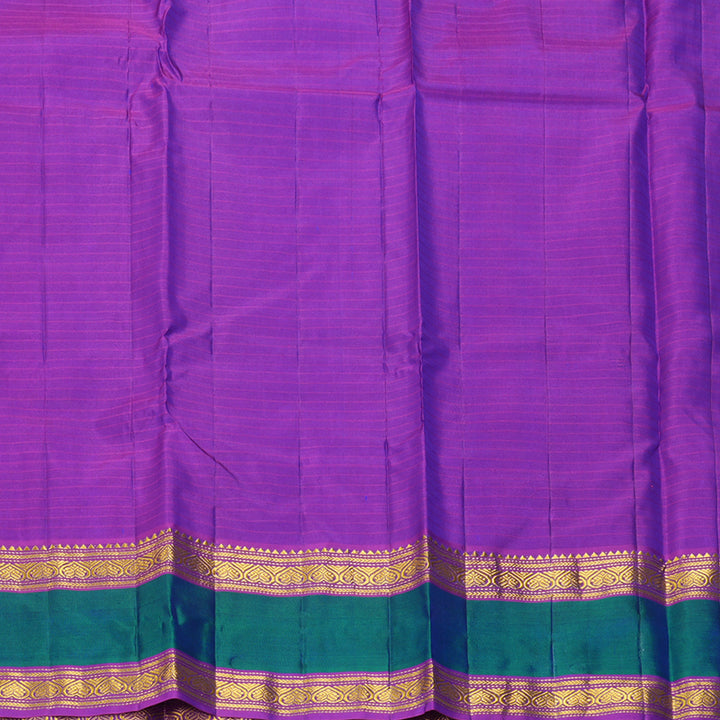 Hayagrivas Handloom Voilet Kanjivaram Silk Saree with Purple Border KBF206E1-35