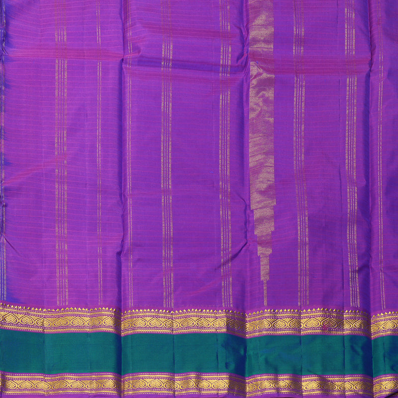 Hayagrivas Handloom Voilet Kanjivaram Silk Saree with Purple Border KBF206E1-35