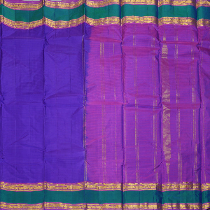 Hayagrivas Handloom Voilet Kanjivaram Silk Saree with Purple Border KBF206E1-35