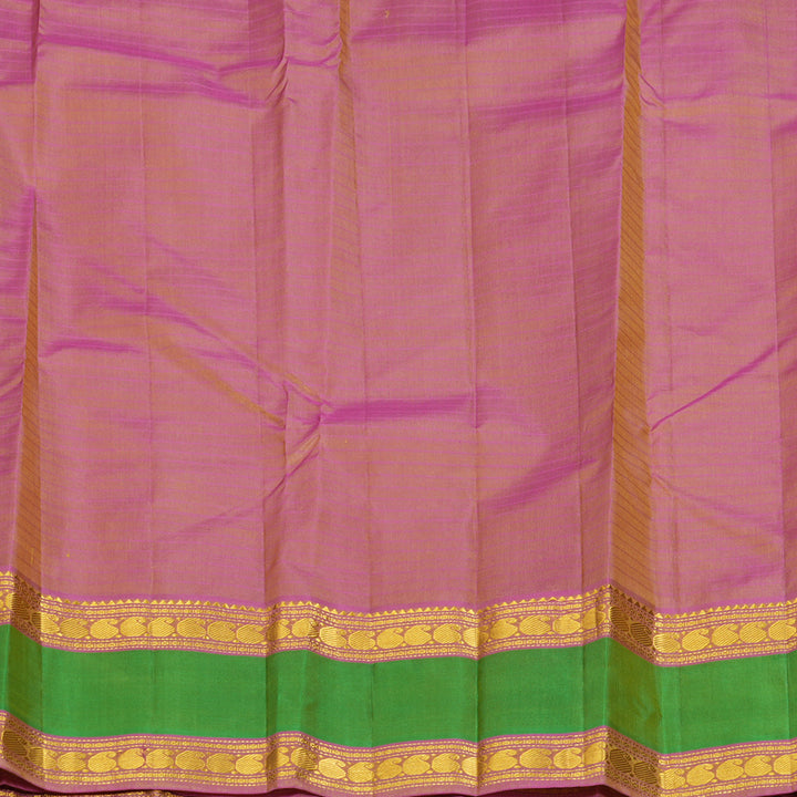 Hayagrivas Handloom Pale Yellow Kanjivaram Silk Saree KBF206E1-38