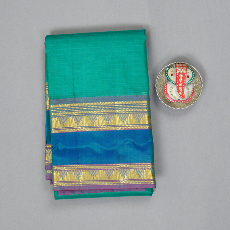 Hayagrivas Handloom Sea Green Kanjivaram Silk Saree KBF206E1-39