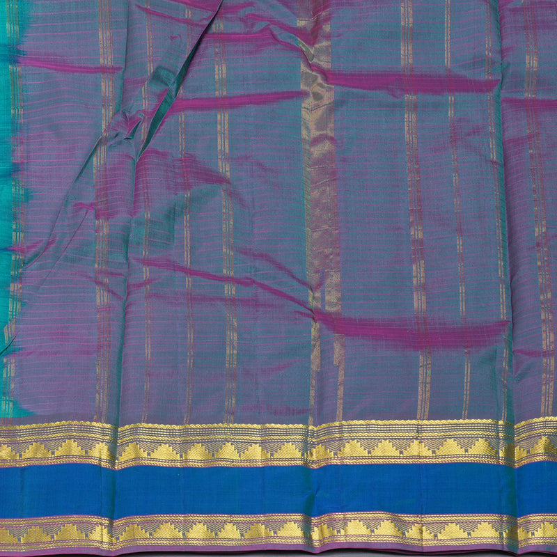Hayagrivas Handloom Sea Green Kanjivaram Silk Saree KBF206E1-39